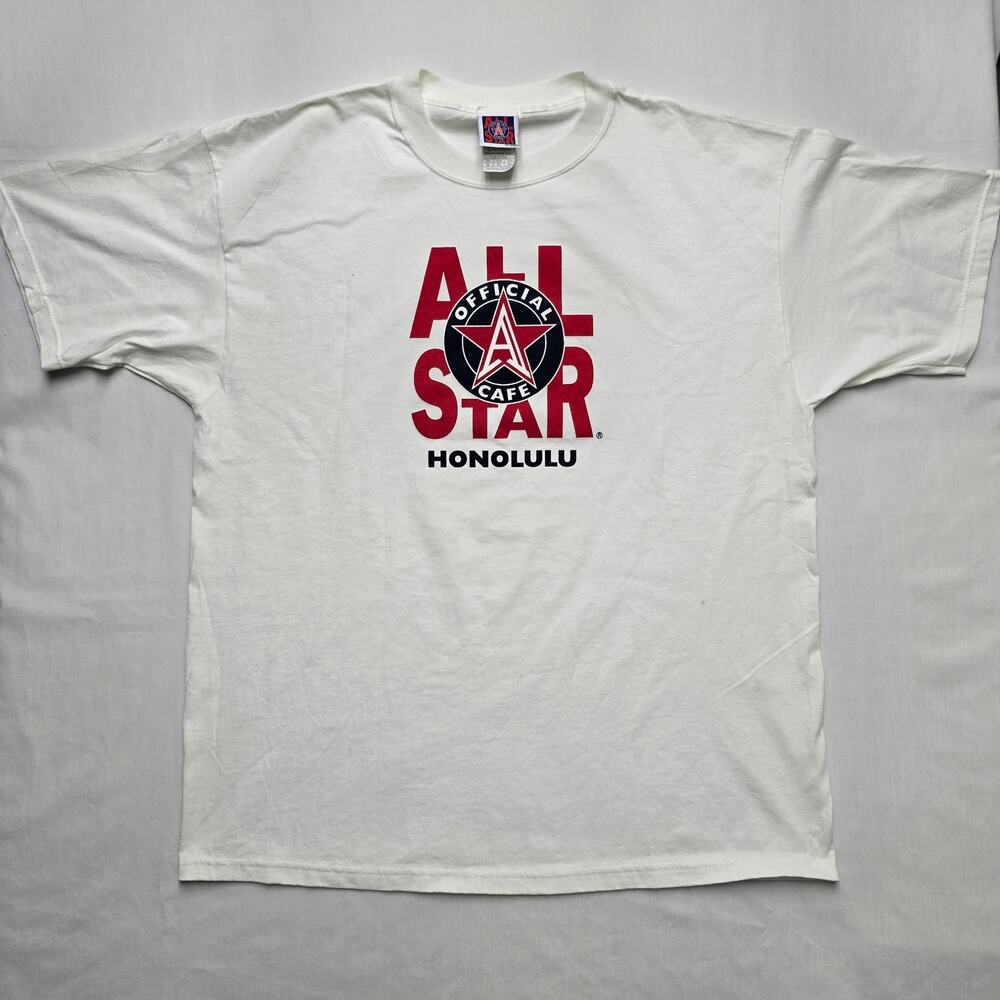 Vintage All Star Cafe Honolulu Hawaii Shirt White XL Official Cafe Tee